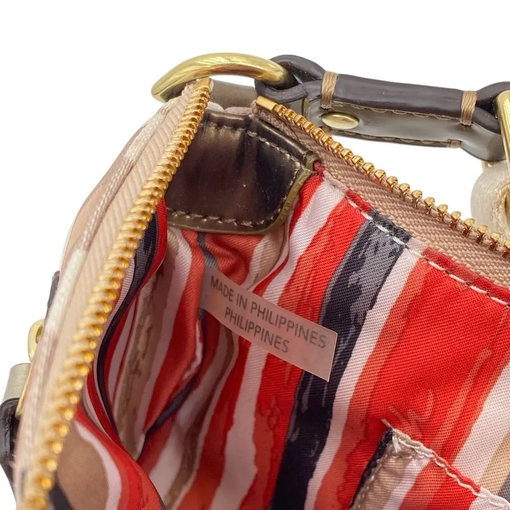 Coach Poppy Watercolor Dot East/West Swingpack Shoulder‎ Bag - Picture 13 of 16